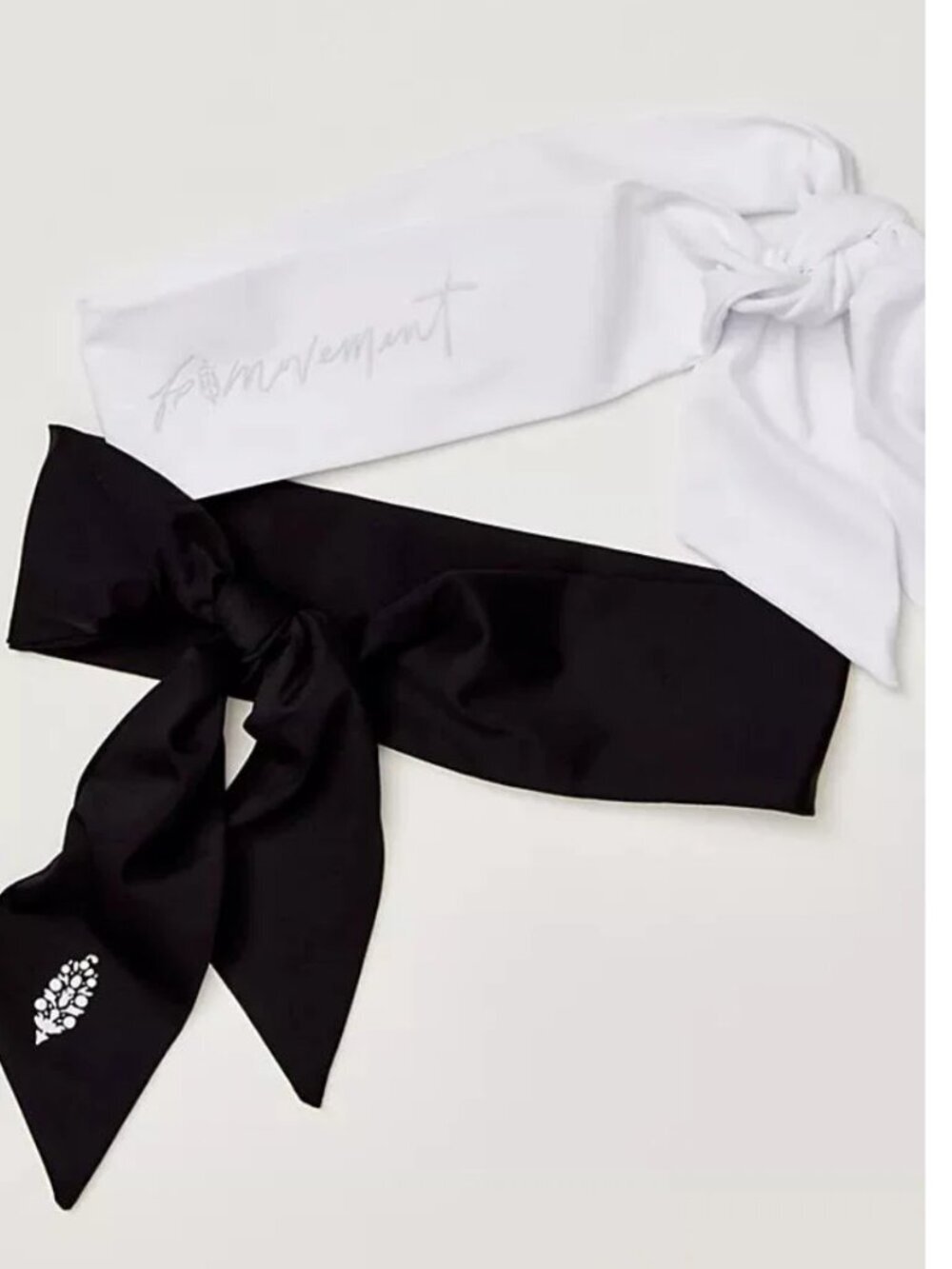 NWT Free People Tie Game Soft Headband in Black